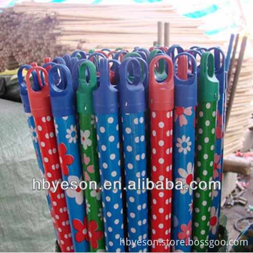 dot/spot pvc cover wood broom handle 2.2*120cm
